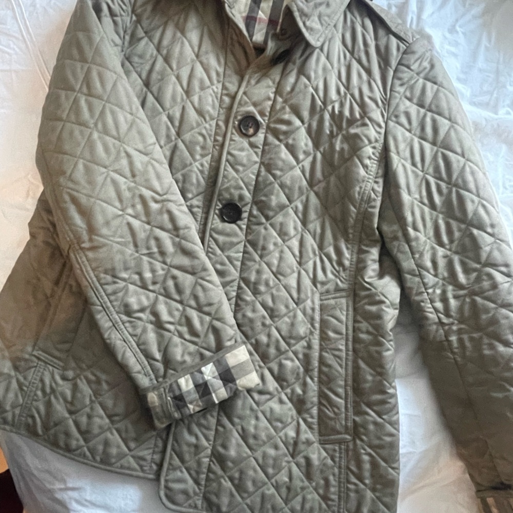 Burberry Brit Quilted Jacket - Size S, Petite